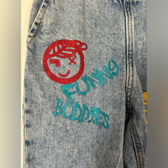 Zara Painted Pull On Denim Size 3-4 Years - Picture 2 of 9